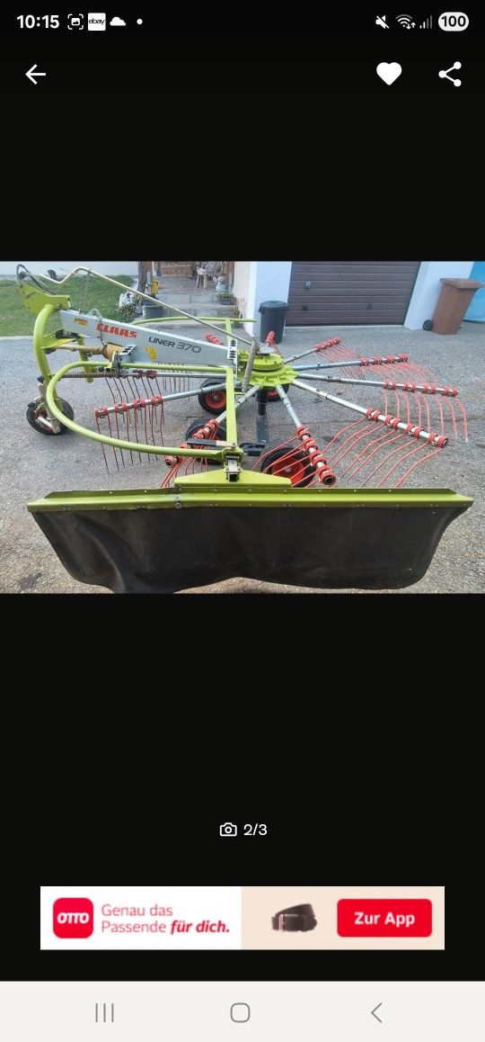 Grebla adunat claas liner 370