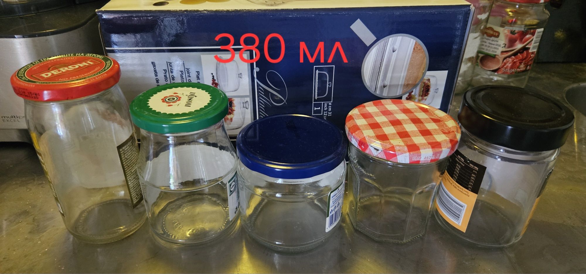 Буркани с капачки на винт 580 мл, 720 мл, 250 мл, 1000 мл, 1500 мл