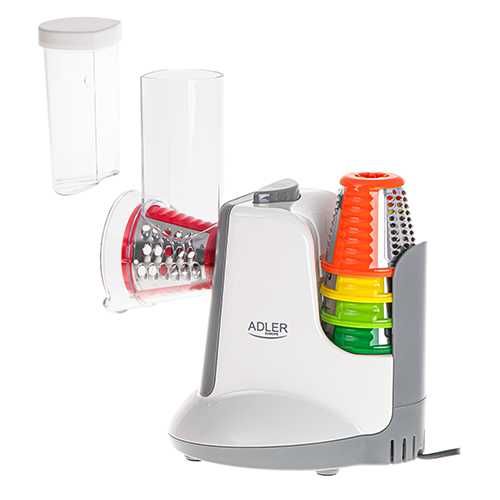 Feliator electric legume Adler, AD4815, 150 W, 5 accesorii, alb
