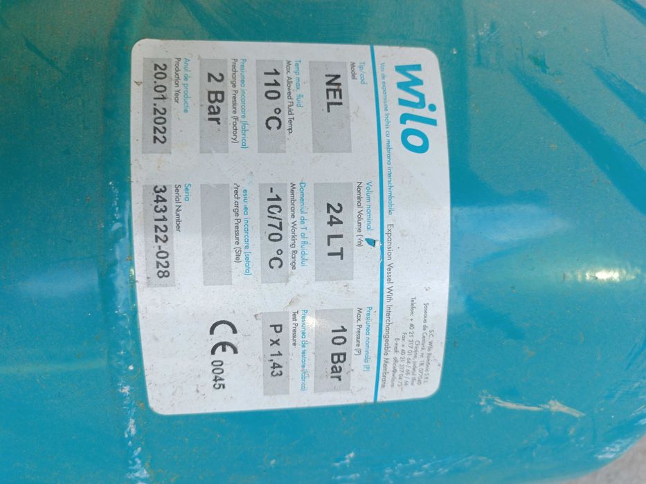 Разширителни съд Wilo 24 литра