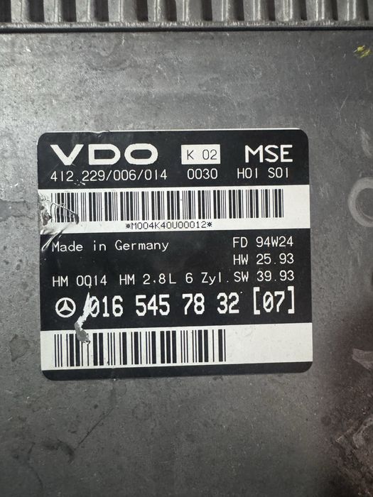 Мерседес 124 эбу