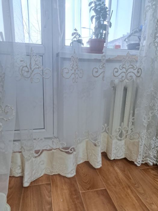 Продам новую турецкую тюль со стразами