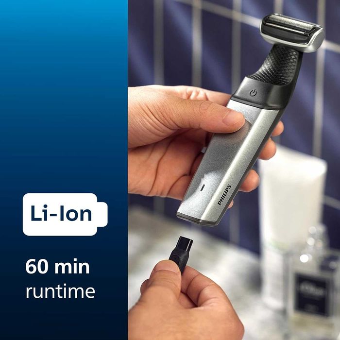 НОВ Водоустойчив Тример PHILIPS за Слабини и Тяло Bodygroom Serie 5000