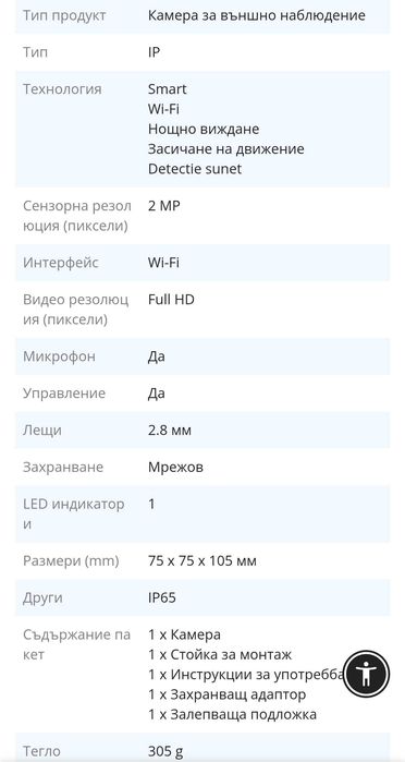 Чисто нова Smart Camera Nedis