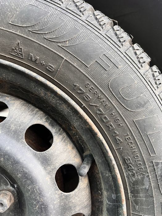 Jante si anvelope iarna 175/70 r14
