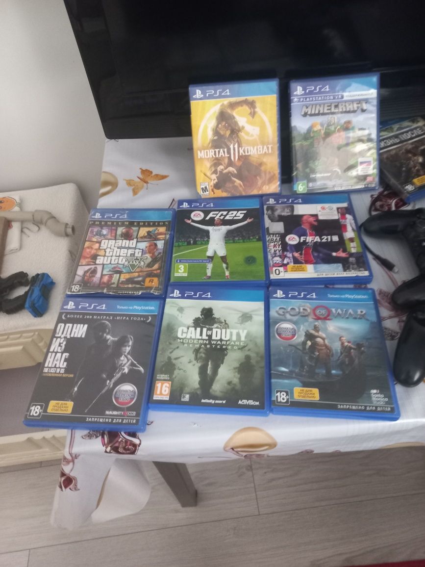 Продаю 9 дисков для PS4 в хорошем состоянии