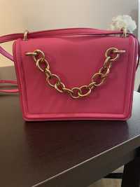 Розова чанта Зара
