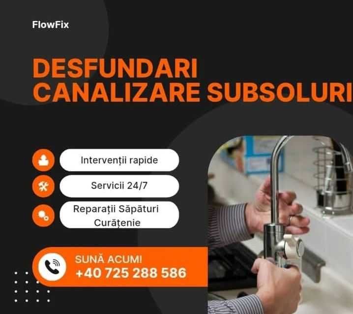 Desfundări WC/chiuvete/coloane – Intervenții rapide 24/7