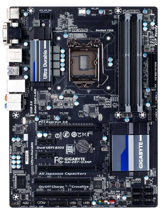 Дъно Дънна платка GIGABYTE GA-Z87-D3HP 1150 DDR3 OVERCLOCK