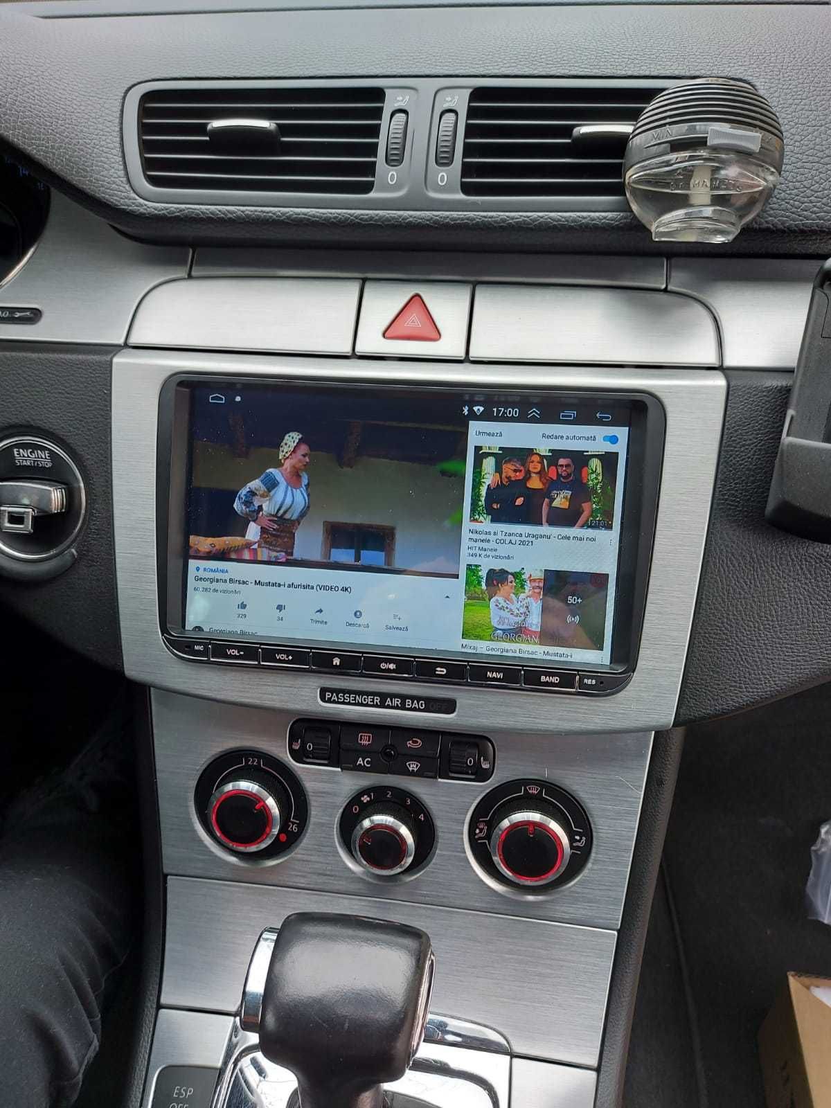 Navigatie Android 4/8 GB Passat Golf Skoda Waze YouTube GPS BT