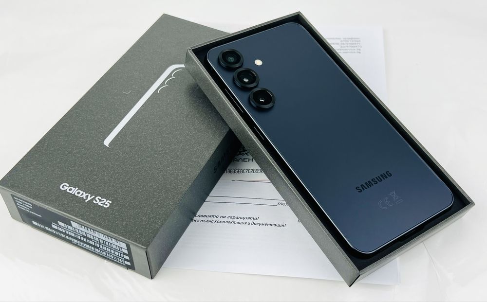 НОВ! Samsung Galaxy S25 5G 128GB 12RAM Blueblack Гаранция!
