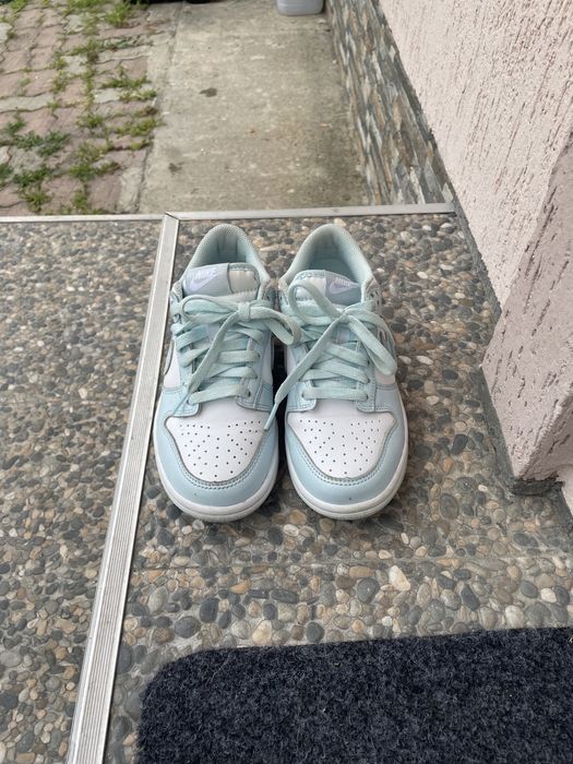 Adidasi nike dunk ,culoare albastru,alb