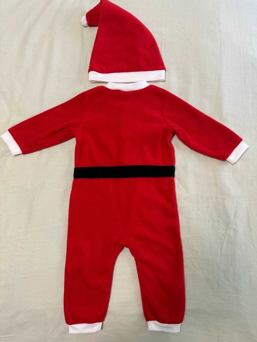 НОВ бебешки коледен костюм и шапка H&M