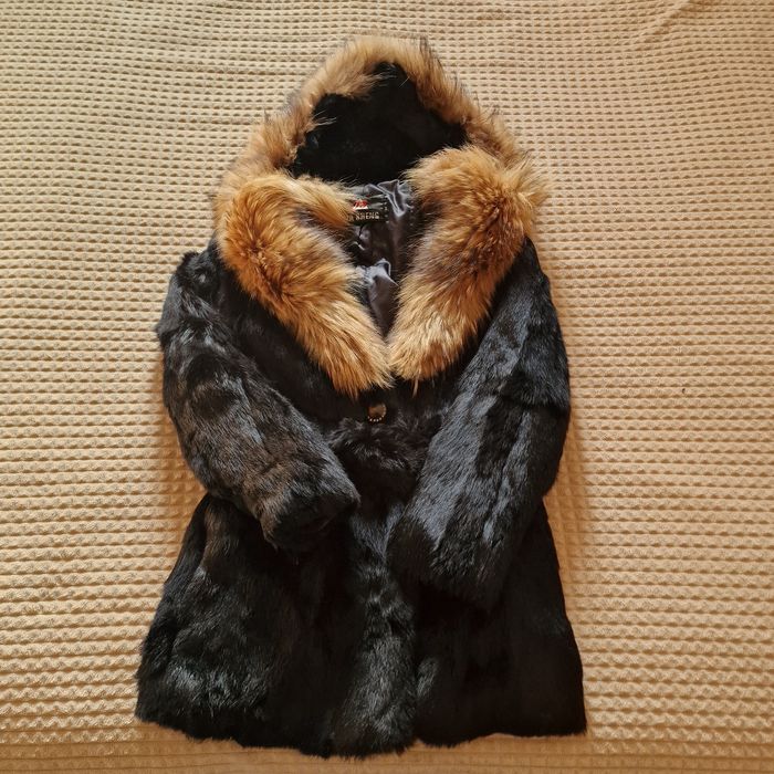 Шуба натуральная кролик