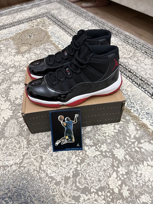 Кроссовки Air Jordan 11 Bred, оригинальные 44 размер