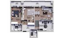 Apartament de vanzare, cu 3 camere, 69 mp, zona Ansamblul Vest Residen