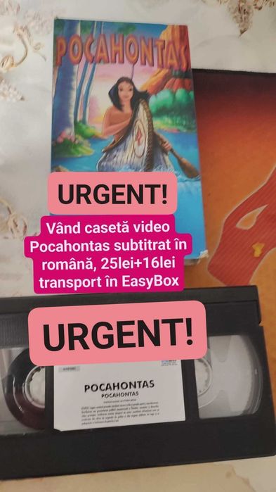 Caseta video Pocahontas subtitrata in limba romana