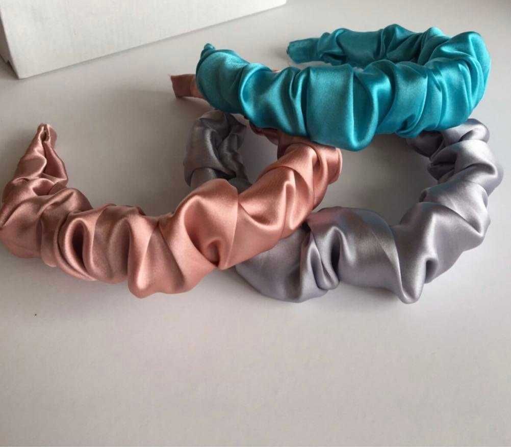 Women's Pleated Colorful Hair Crowns