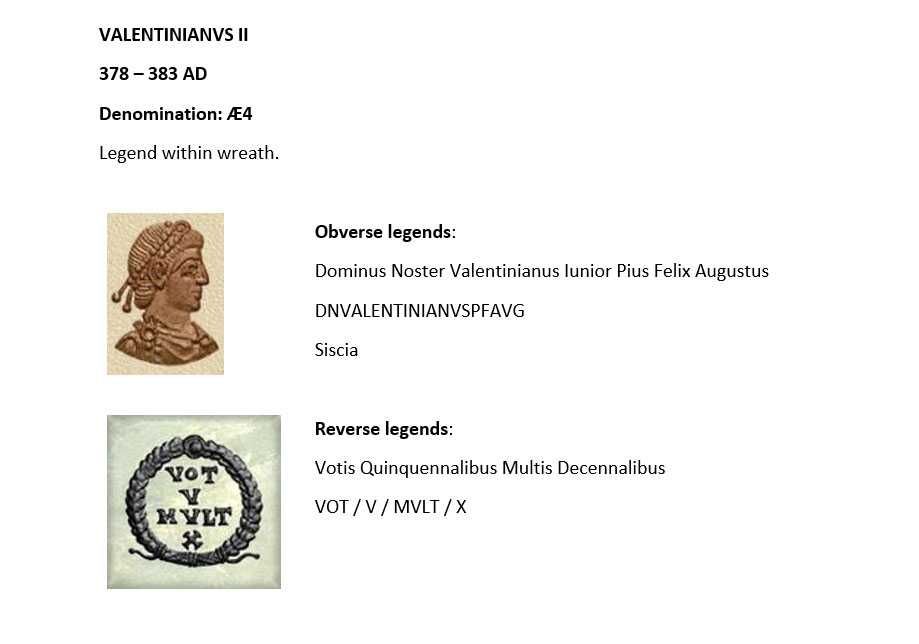 Moneda romana - VALENTINIANVS II