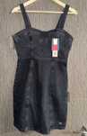 Rochie tip sarafan cu fermoar, din denim-Tommy Jeans