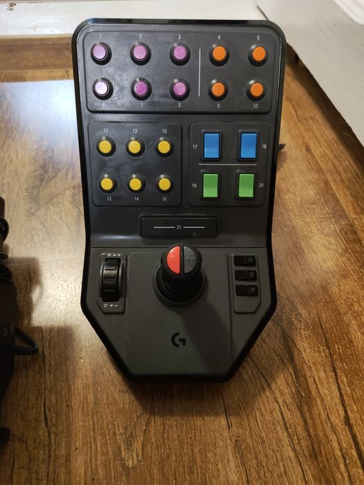 Logitech G Saitek Farm Simulator volan + joystick + panou |  complet