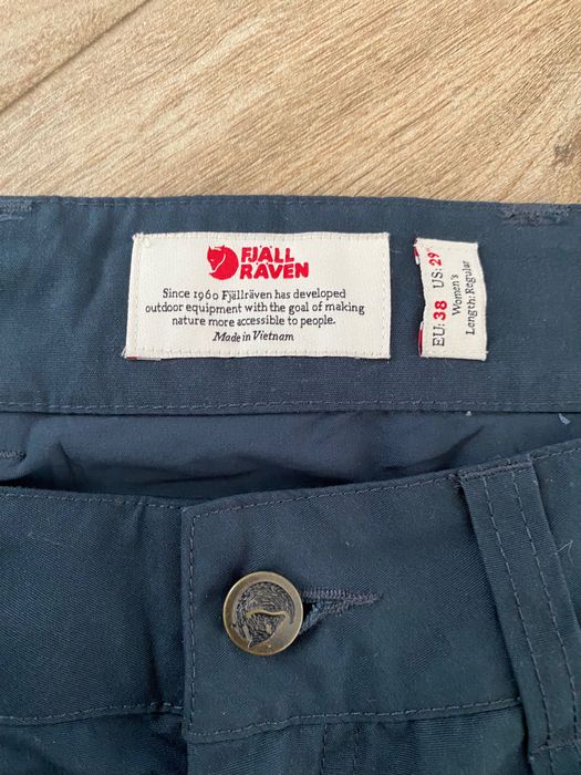 FJALLRAVEN Kaipak Trousers Curved -pantaloni Noi, trakking , dame , 38