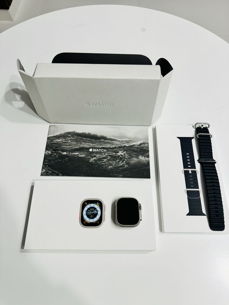 Apple watch ultra gps cellular titan,49mm, impecabil garantie