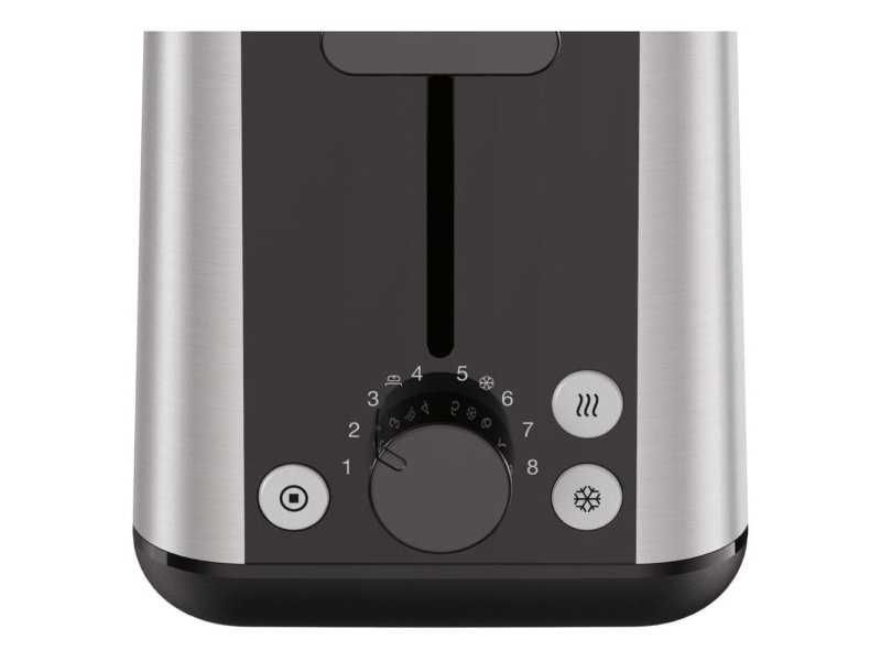 Тостер с Дълъг Слот за 2 Филии Braun PurShine HT1610BK, 1030W