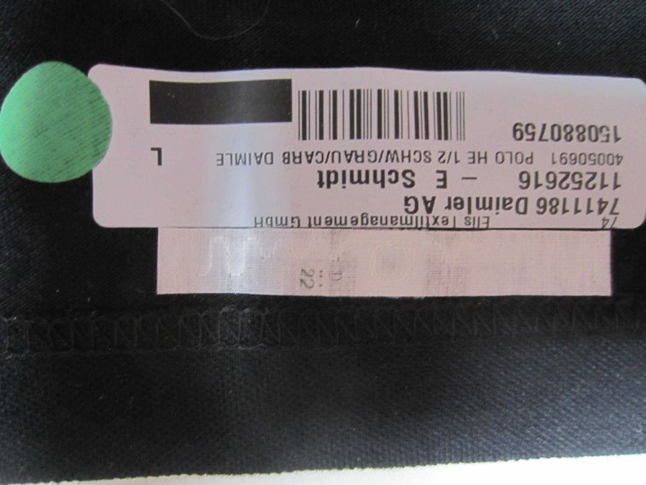 Tricou Mercedes, masura L,polo 3 nasturi, 50%Bumbac, ca nou