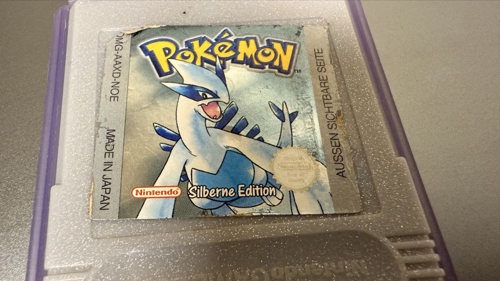 Nintendo pokemon silver blue crystal edition originale de colectie