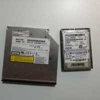 Hard disk 2.5" laptop 60 gb si unitate optica dvd