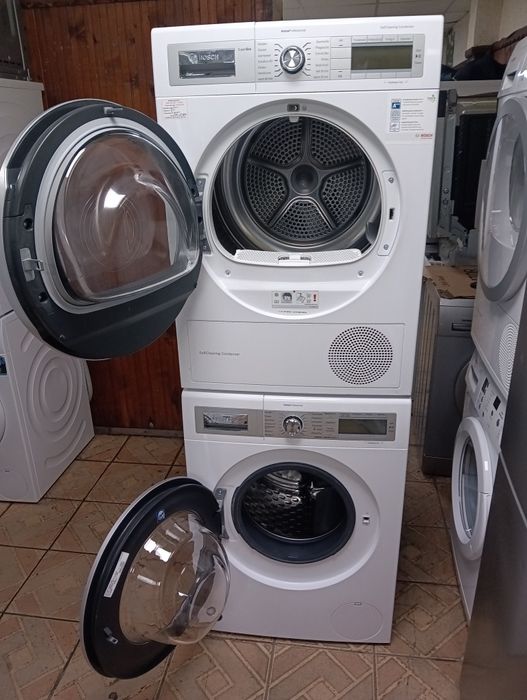 Комплект пералня и сушилня с термопомпа Бош Bosch Home Professional