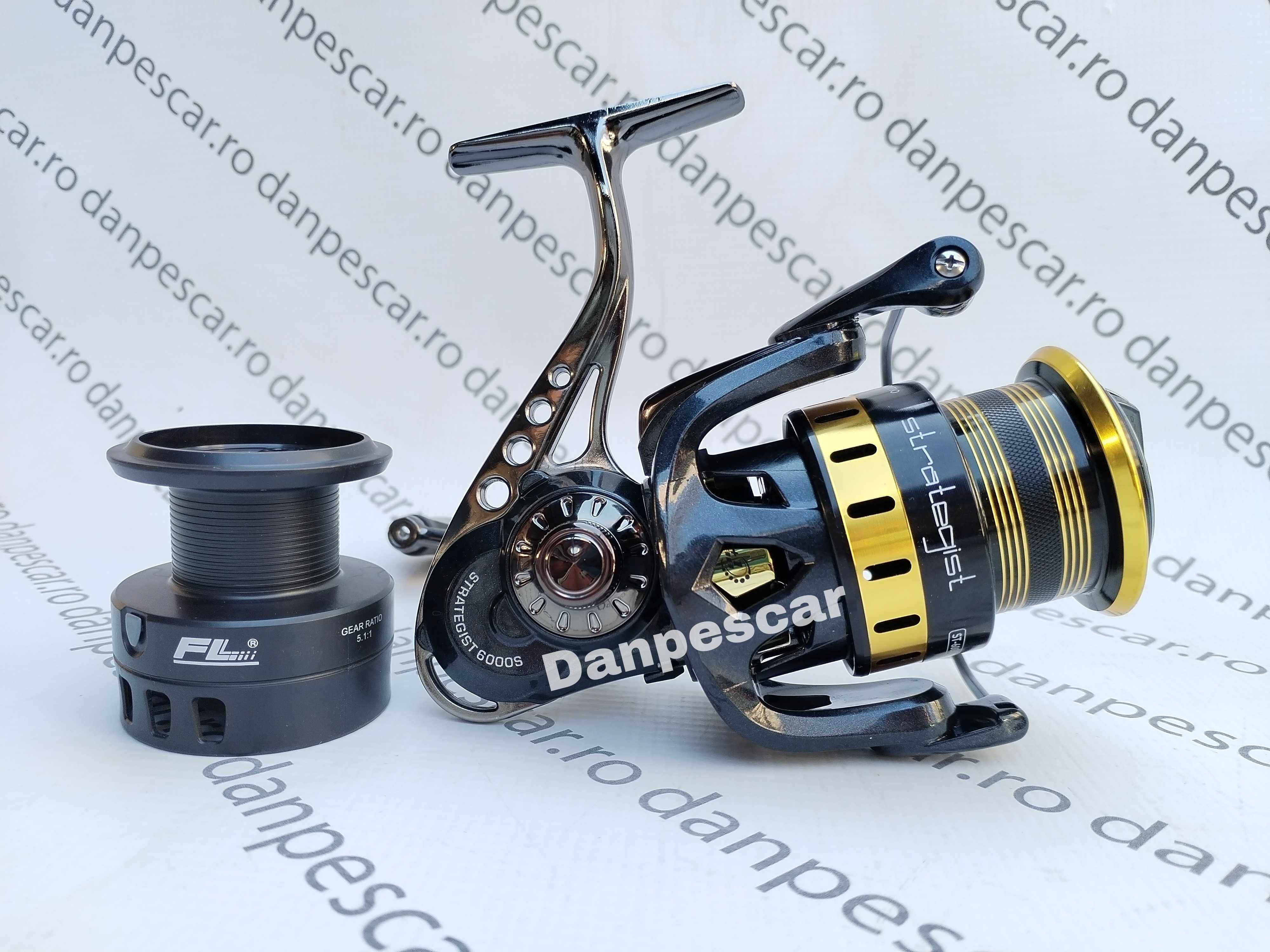 SET 2 Mulinete Feeder PRO FL Strategist RIVER ST 6000S Crap si Somn