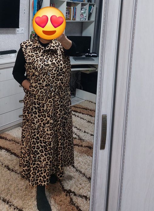 Трендовая леопардовая двойка! Размер 52!