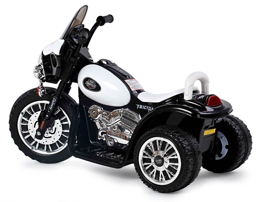 Motocicleta electrica pentru copii, POLICE JT568 25W STANDARD #Alb