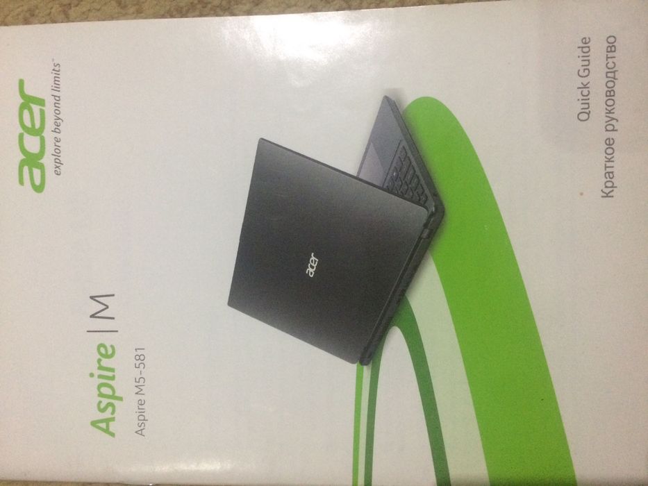 Книжка от ноутбука ACER M5-581