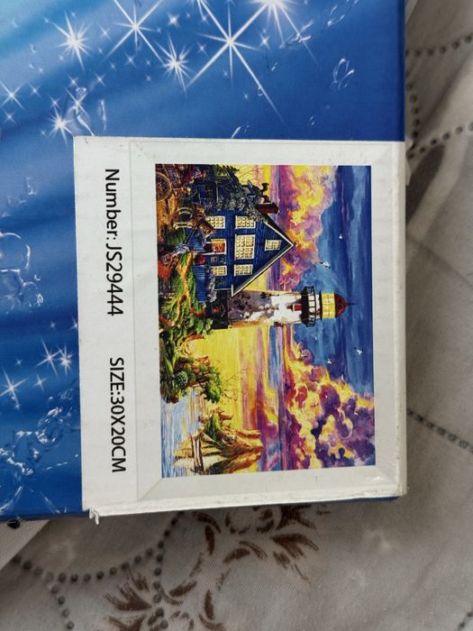 Алмазная картина собранная