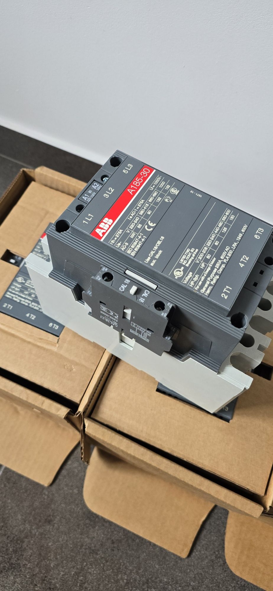 Contactor ABB 185A made in Suedia