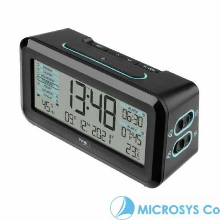 Настолен будилник с термометър и хигрометър BOXX2″ / Арт.№60.2562.01
