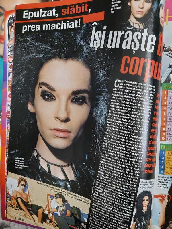 Revista Popcorn cu Miley Cyrus pe coperta 2009