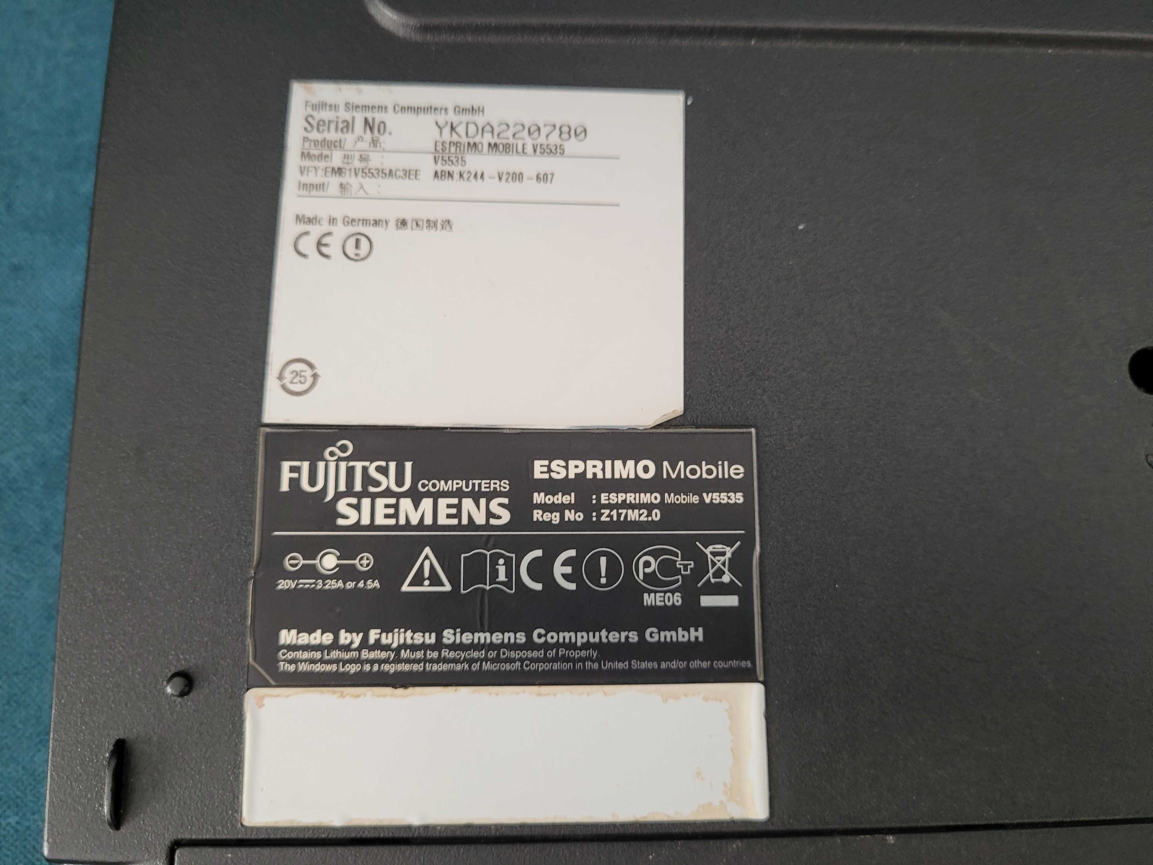 Laptop defect asus u31f x52f dell n3010 fujitsu siemens v5535