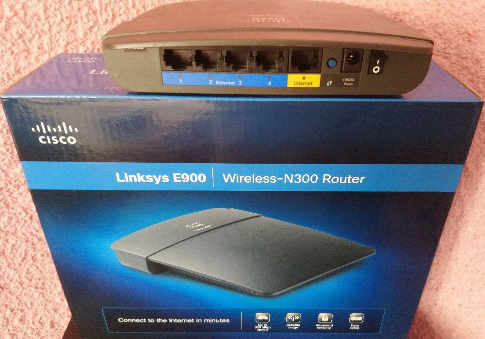 Router Wireless Cisco Linksys E900, N 300 Mbps