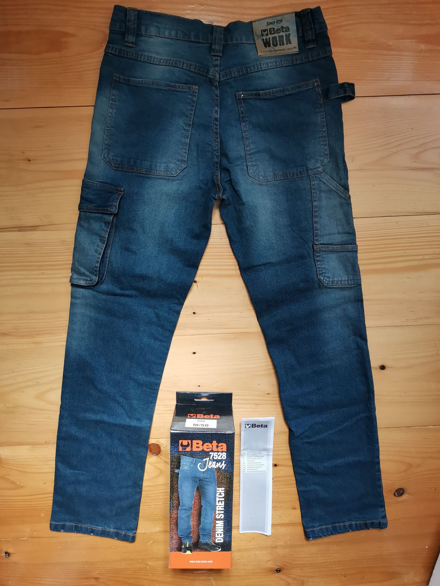 Pantaloni Salopeta Blugi Beta 7528 Jeans Denim Stretch