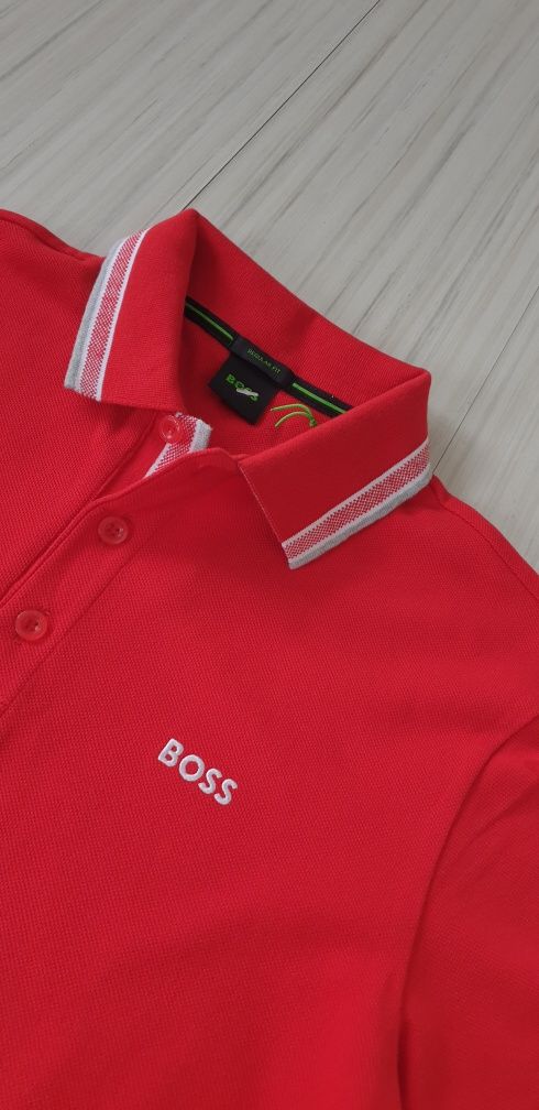 Hugo Boss Paddy Pique Cotton Regular Fit / S НОВО! ОРИГИНАЛНА Тениска!