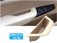 Maner trim interior fata usa sofer stanga Alb Bej Bmw X3 X4 F25 F26