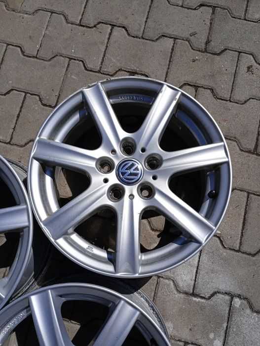 4 jante aliaj 5x112 R16 volsvagen passat golf 5 6.7 turan jeeta caddy