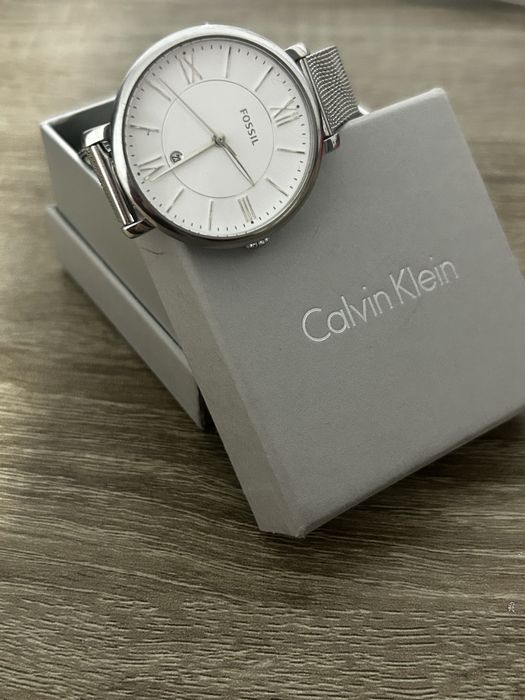 Ceas fossil cu curea metalică