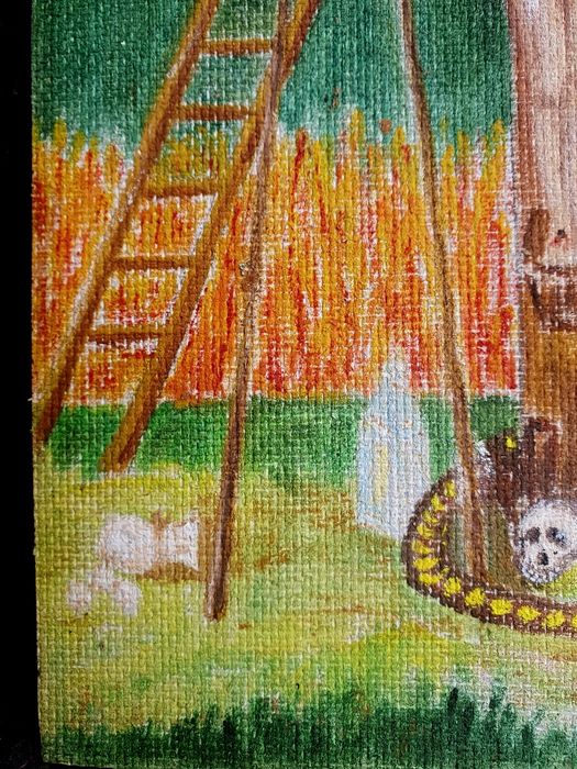 Tablou pictura/ Rama sculptata