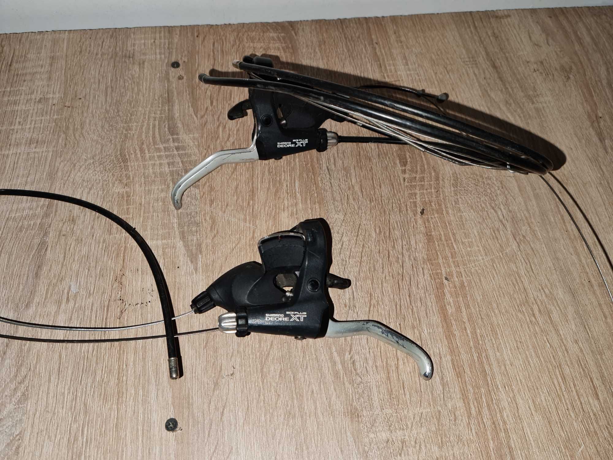 manete frana+schimbatoare shimano deore xt slr plus frane 3x8