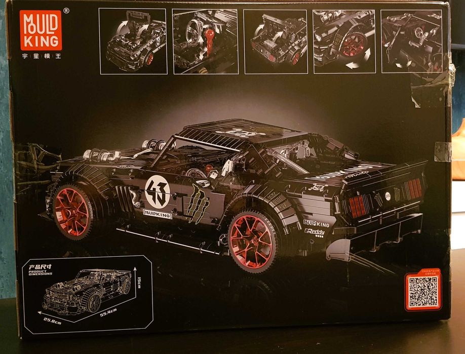 Set constructie Mould King Masinuta RC Ford Mustang Hoonigan 3201 pcs
